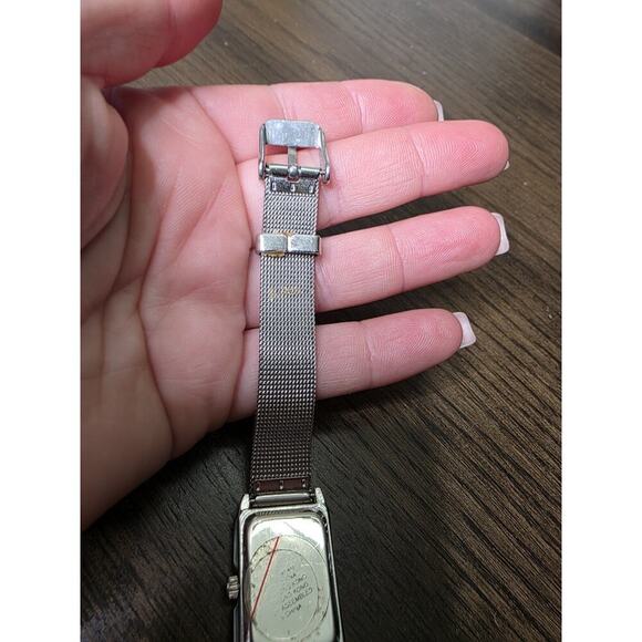 Tommy Hilfiger Tank Watch Women 21mm Silver Tone - Picture 13 of 16